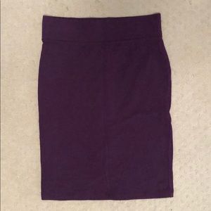 *NWT* Forever 21 Purple Knit Pencil Skirt (S)